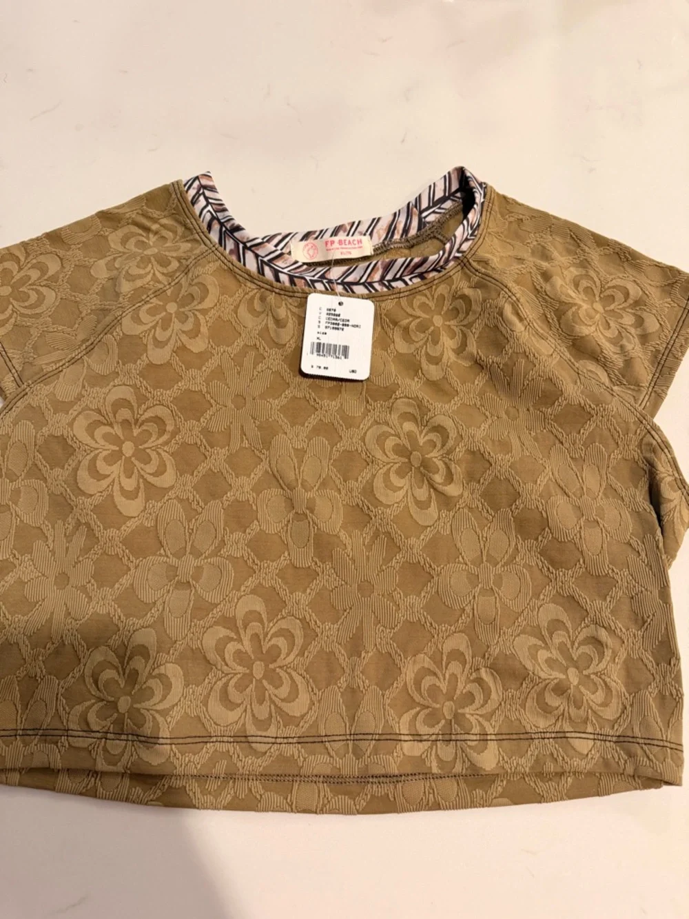 Free people cropped swim top size XL - Picture 1 of 2